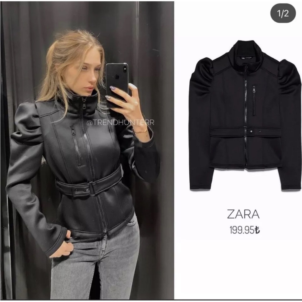 Zara Technical Neoprene Effect Jacket